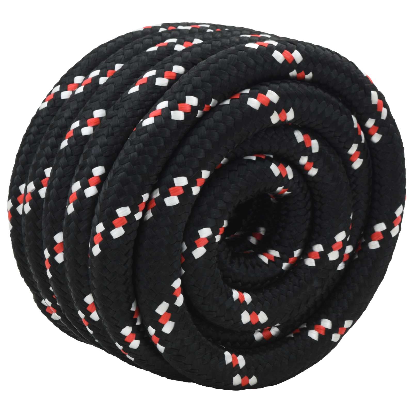Boottouw 4 mm 10 m Zwart en Rood is nu te koop bij PeponiXL, paradijselijk wonen!