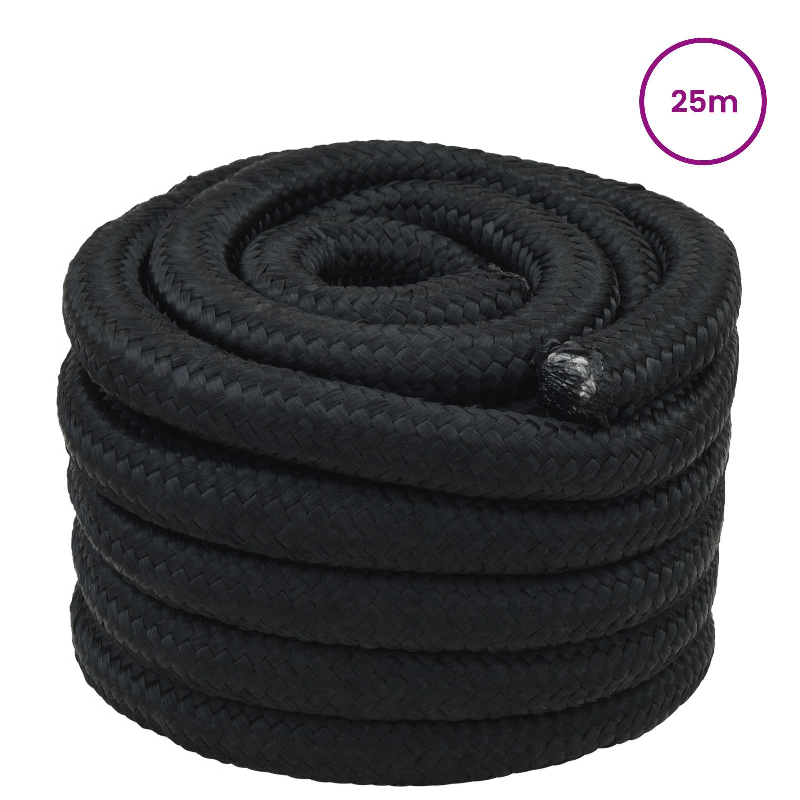 Boottouw 4 mm 25 m Zwart is nu te koop bij PeponiXL, paradijselijk wonen!