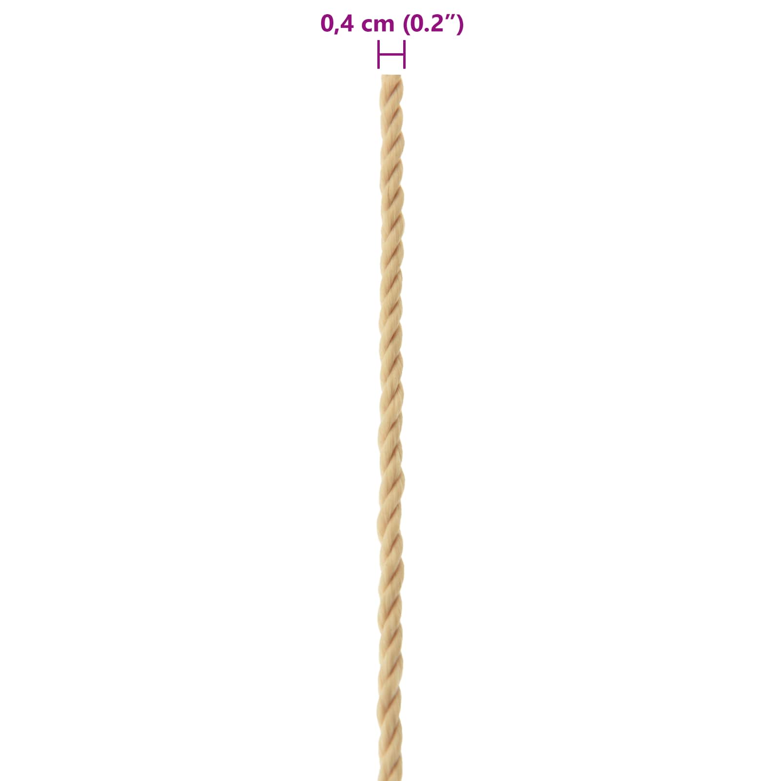 Boottouw 0.4 mm 100 m Naturel is nu te koop bij PeponiXL, paradijselijk wonen!