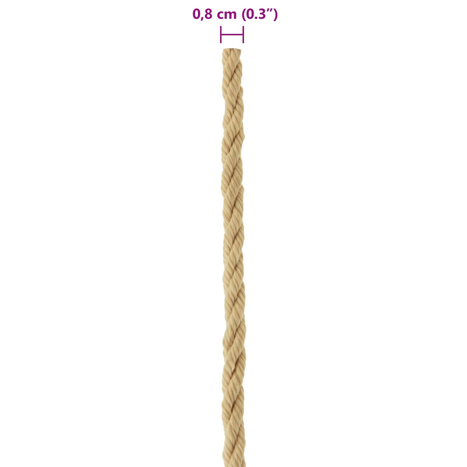Boottouw 0.8 mm 50 m Naturel is nu te koop bij PeponiXL, paradijselijk wonen!
