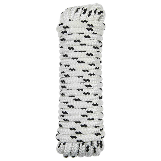 Boottouw 15 m 1.2 Wit en zwart Polyester is nu te koop bij PeponiXL, paradijselijk wonen!