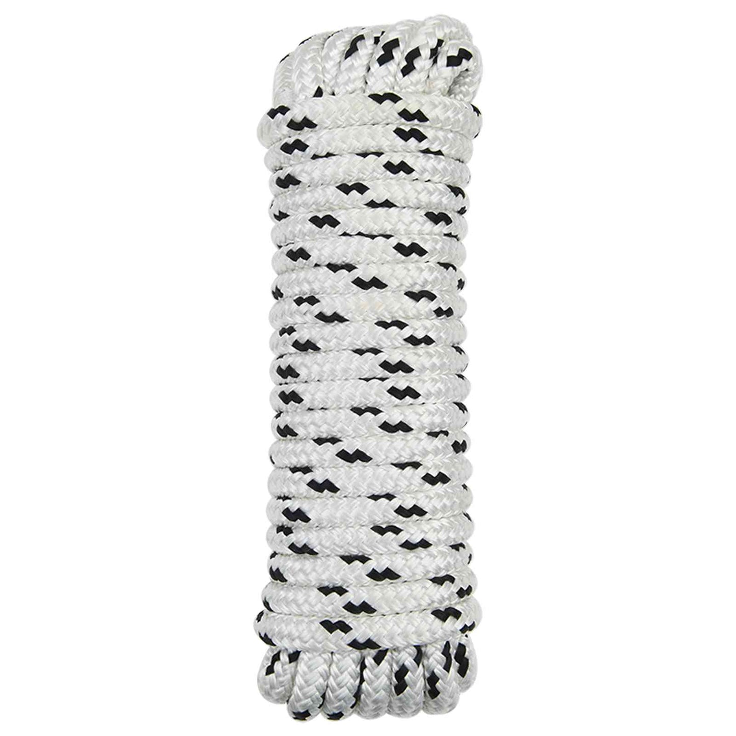 Boottouw 9 m 1.4 Wit en zwart Polyester
