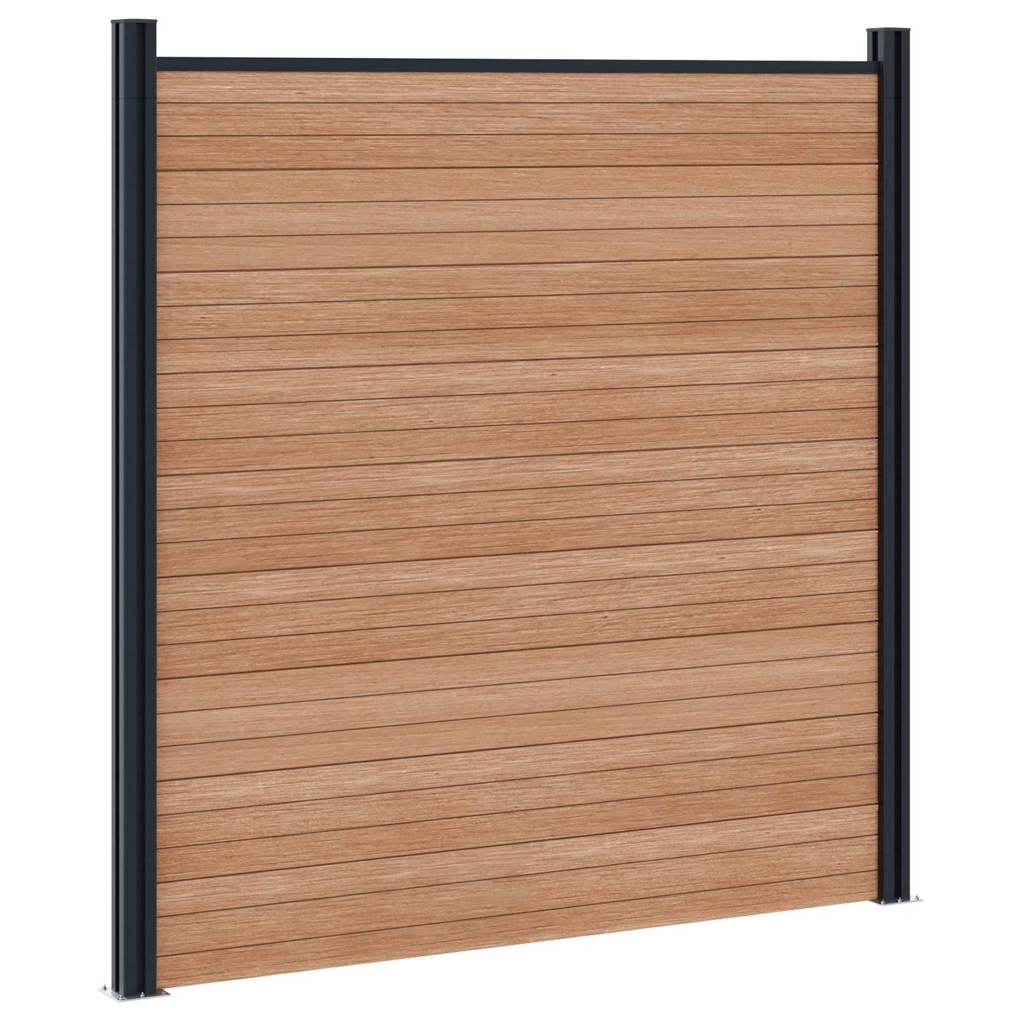 Hekpaneel 5 pcs WPC en Aluminium Bruin is nu te koop bij PeponiXL, paradijselijk wonen!