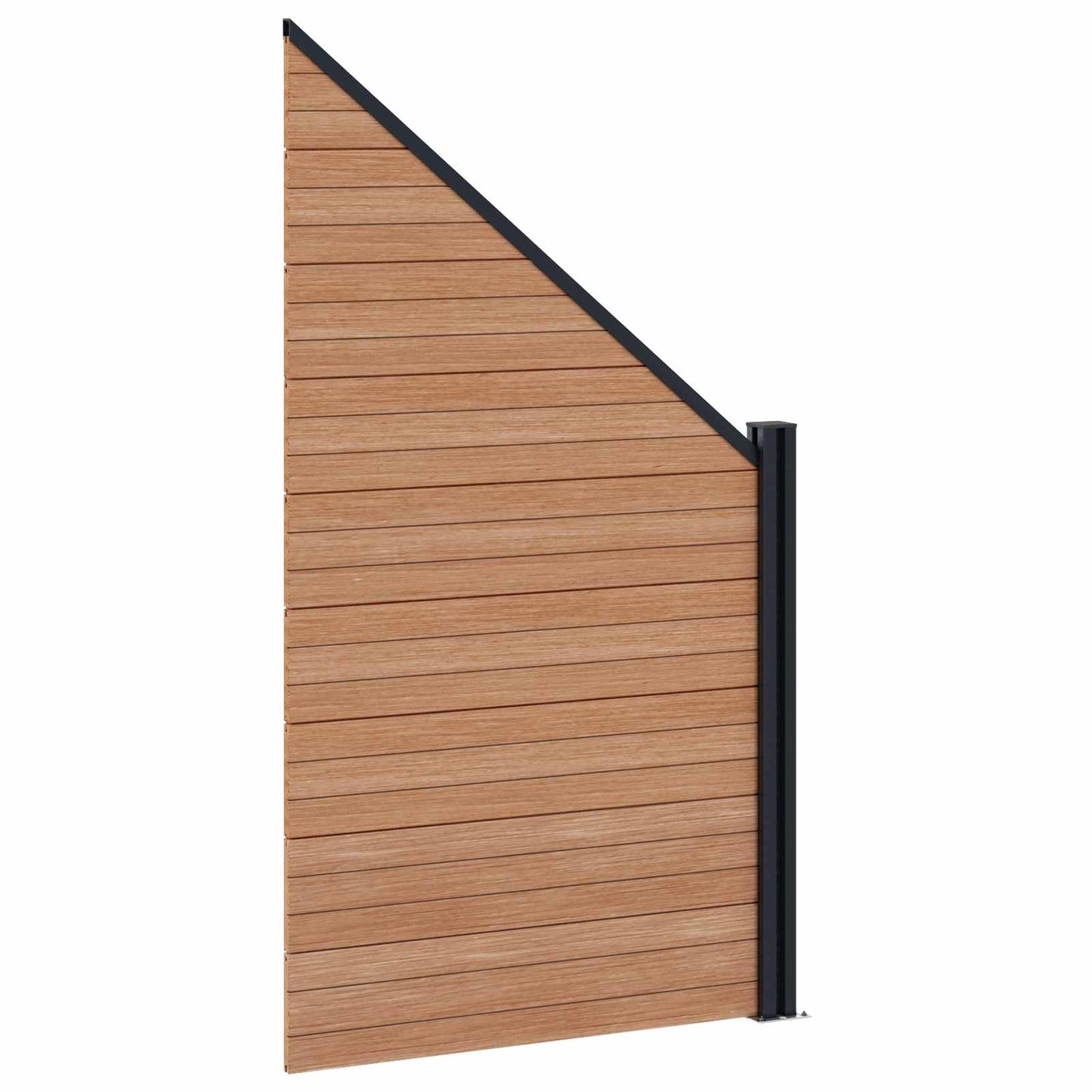 Hekpaneel 5 pcs WPC en Aluminium Bruin is nu te koop bij PeponiXL, paradijselijk wonen!