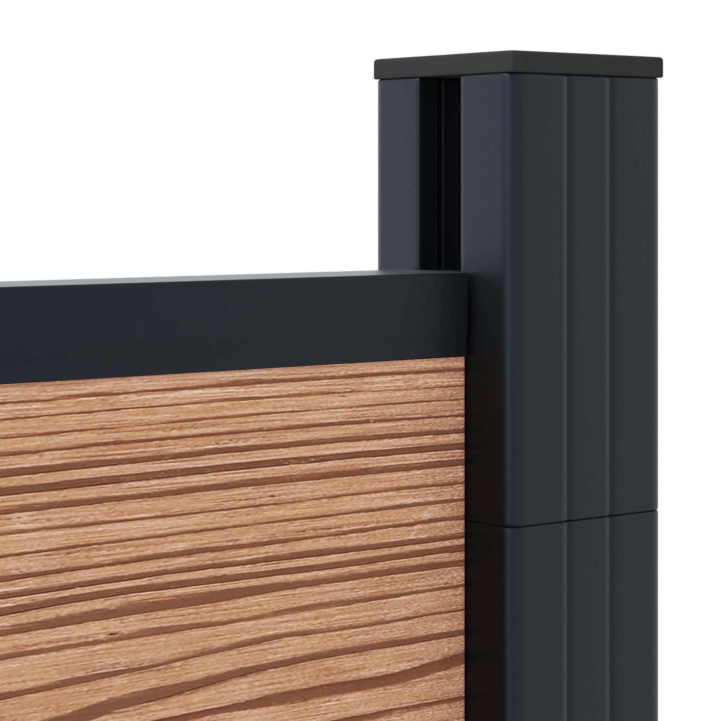 Hekpaneel 6 pcs WPC en Aluminium Bruin is nu te koop bij PeponiXL, paradijselijk wonen!