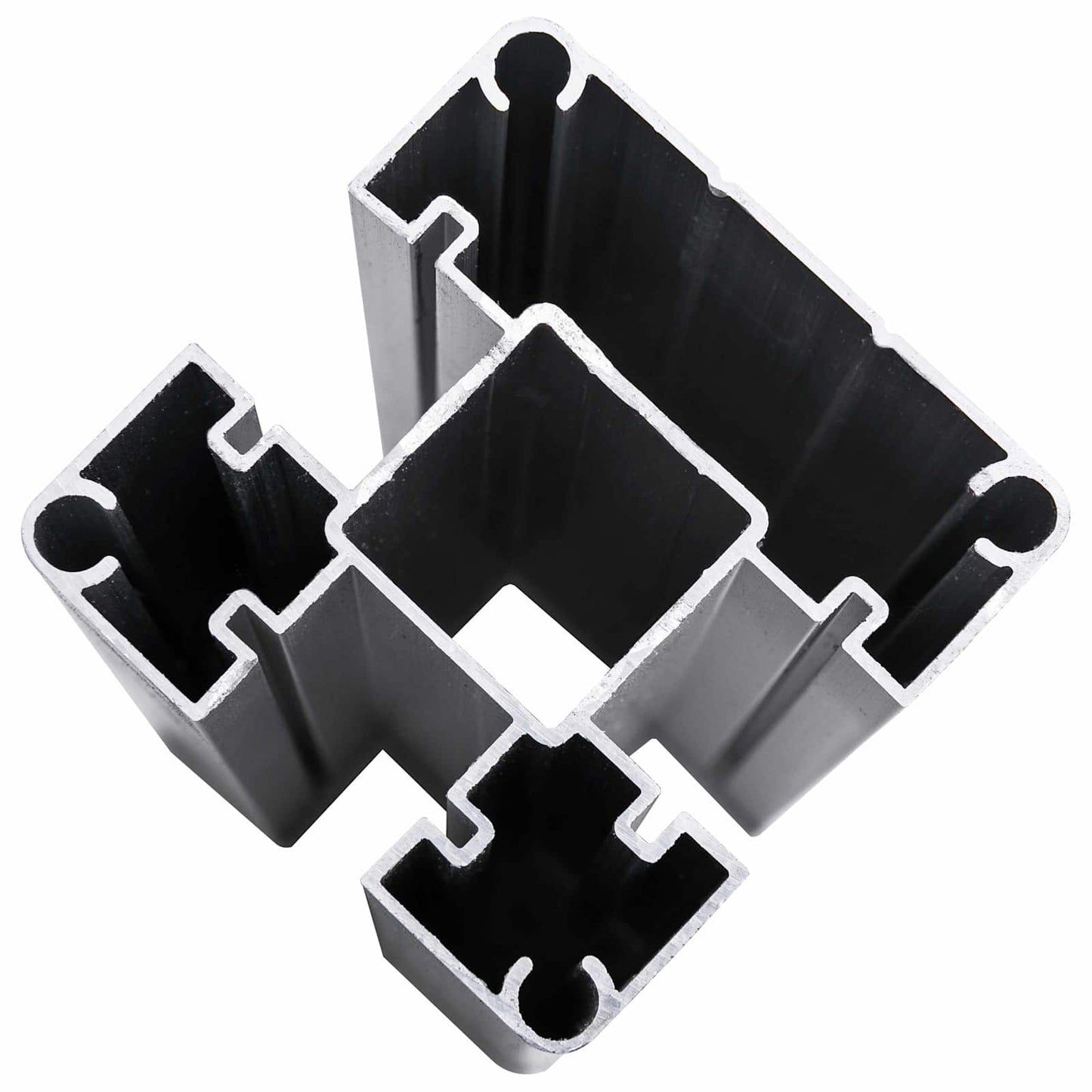 Hekpaneel 7 pcs WPC en Aluminium Grijs is nu te koop bij PeponiXL, paradijselijk wonen!