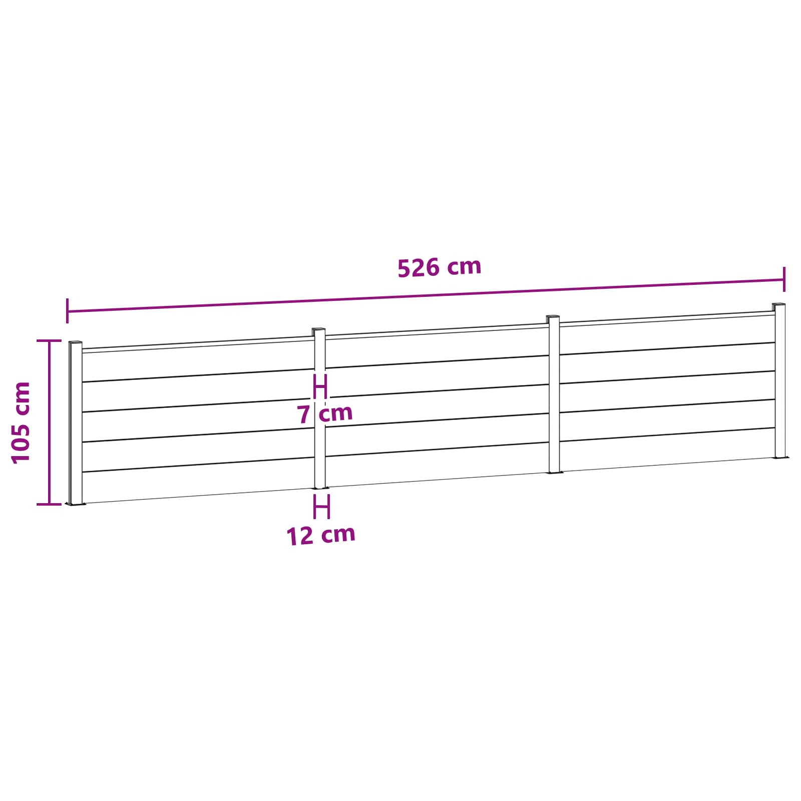 Hekpaneel 3 pcs WPC en Aluminium Bruin is nu te koop bij PeponiXL, paradijselijk wonen!