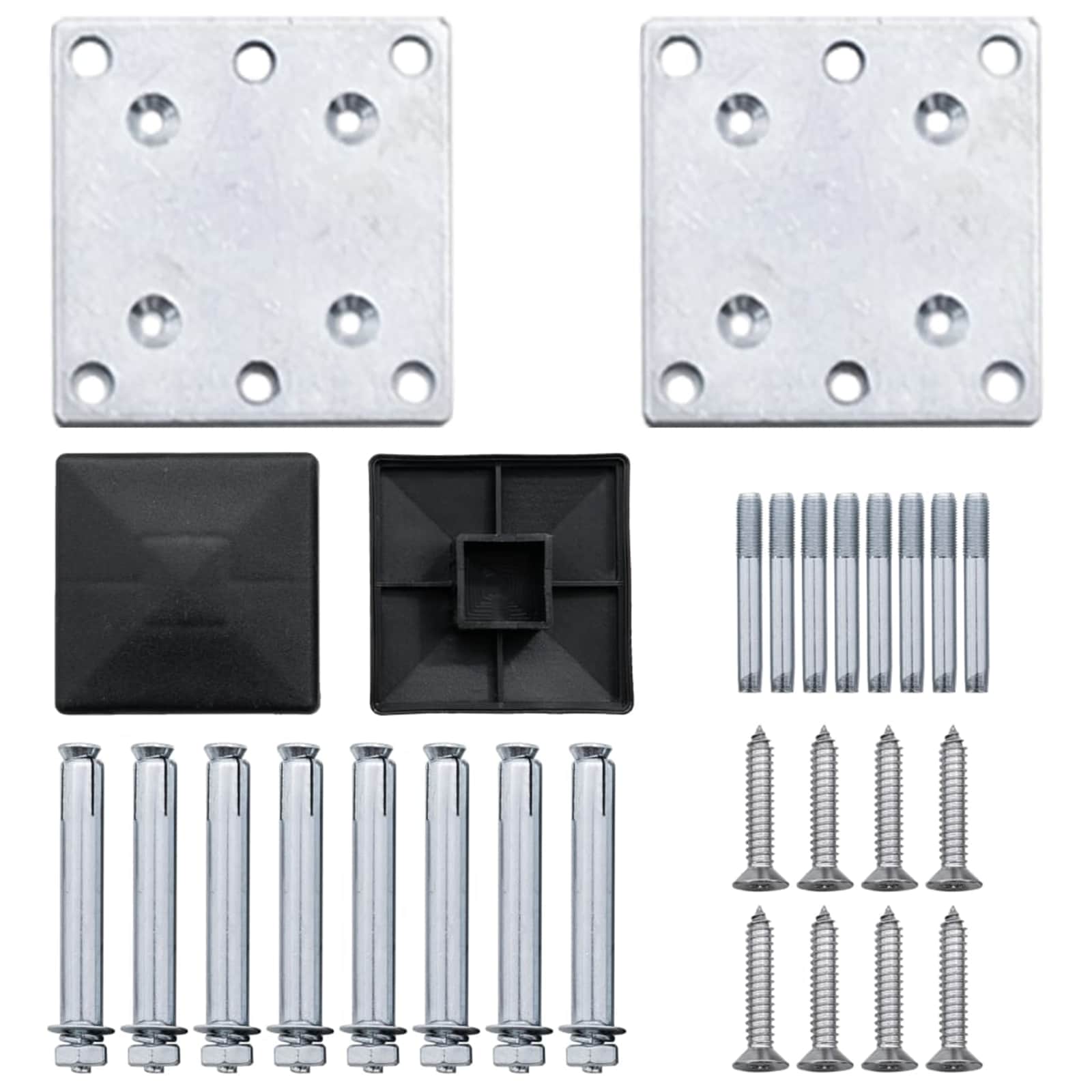 Hekpaneel 2 pcs WPC en Aluminium Grijs is nu te koop bij PeponiXL, paradijselijk wonen!