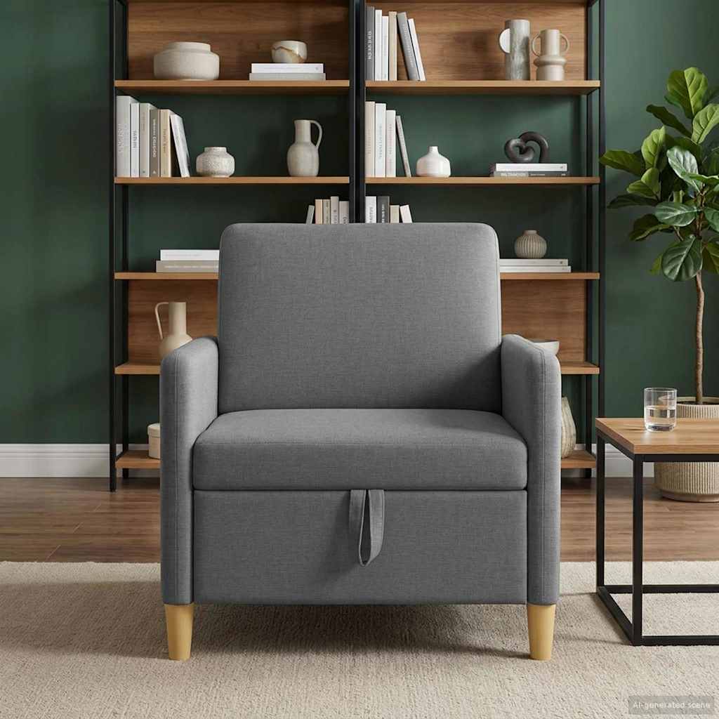 Bank met opslag Donkergrijs 72 x 78 x 87 cm Polyester is nu te koop bij PeponiXL, paradijselijk wonen!