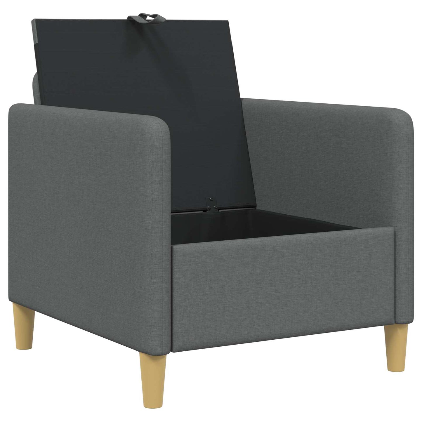 Bank met opslag Donkergrijs 72 x 78 x 87 cm Polyester is nu te koop bij PeponiXL, paradijselijk wonen!