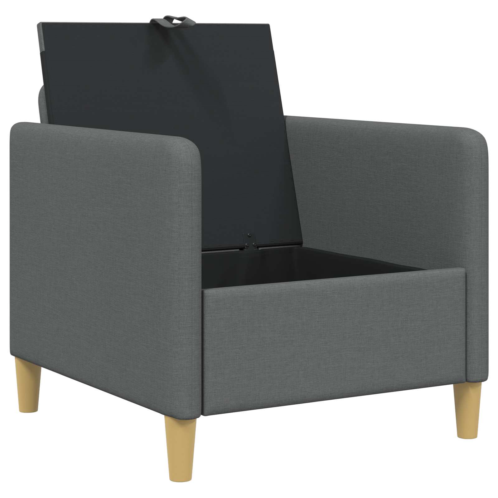Bank met opslag Donkergrijs 72 x 78 x 87 cm Polyester is nu te koop bij PeponiXL, paradijselijk wonen!