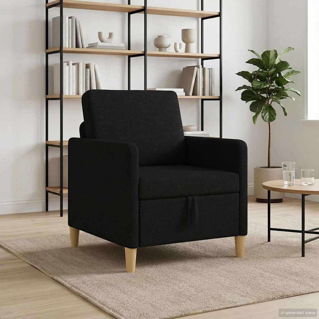 Bank met opslag Zwart 72 x 78 x 87 cm Polyester is nu te koop bij PeponiXL, paradijselijk wonen!