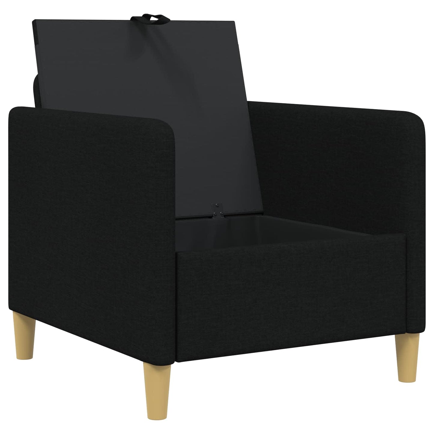 Bank met opslag Zwart 72 x 78 x 87 cm Polyester is nu te koop bij PeponiXL, paradijselijk wonen!