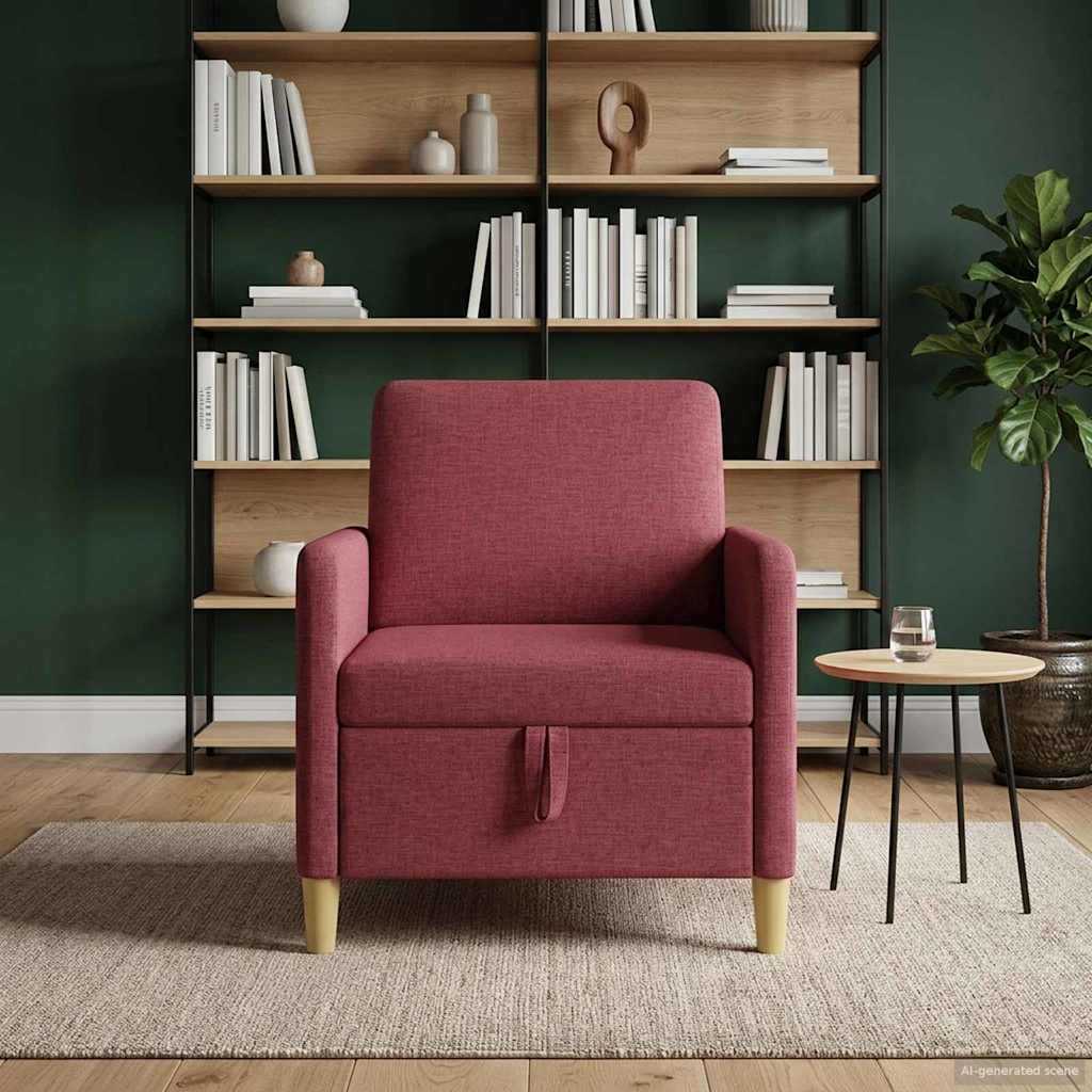 Bank met opslag Wijnrood 72 x 78 x 87 cm Polyester is nu te koop bij PeponiXL, paradijselijk wonen!