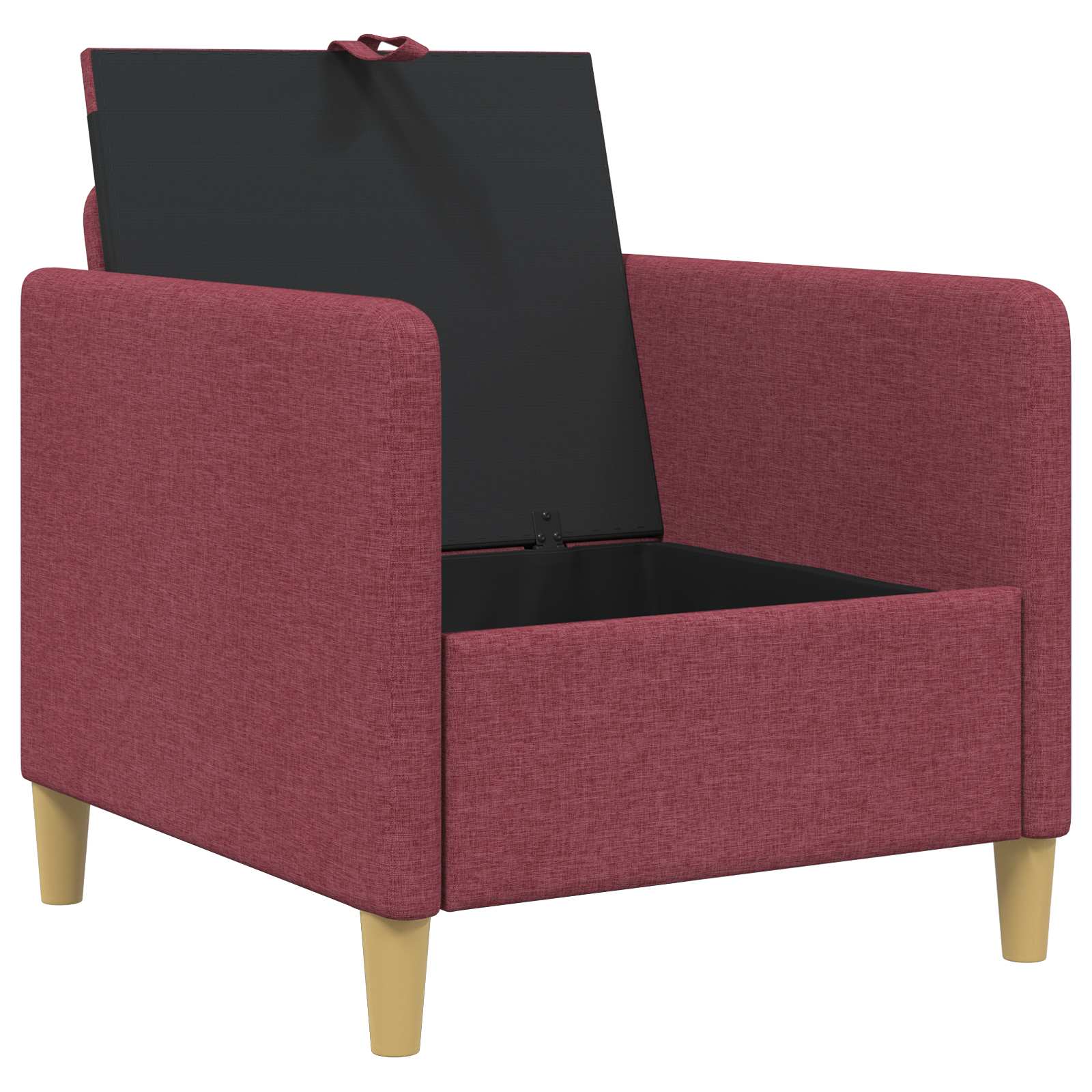Bank met opslag Wijnrood 72 x 78 x 87 cm Polyester is nu te koop bij PeponiXL, paradijselijk wonen!