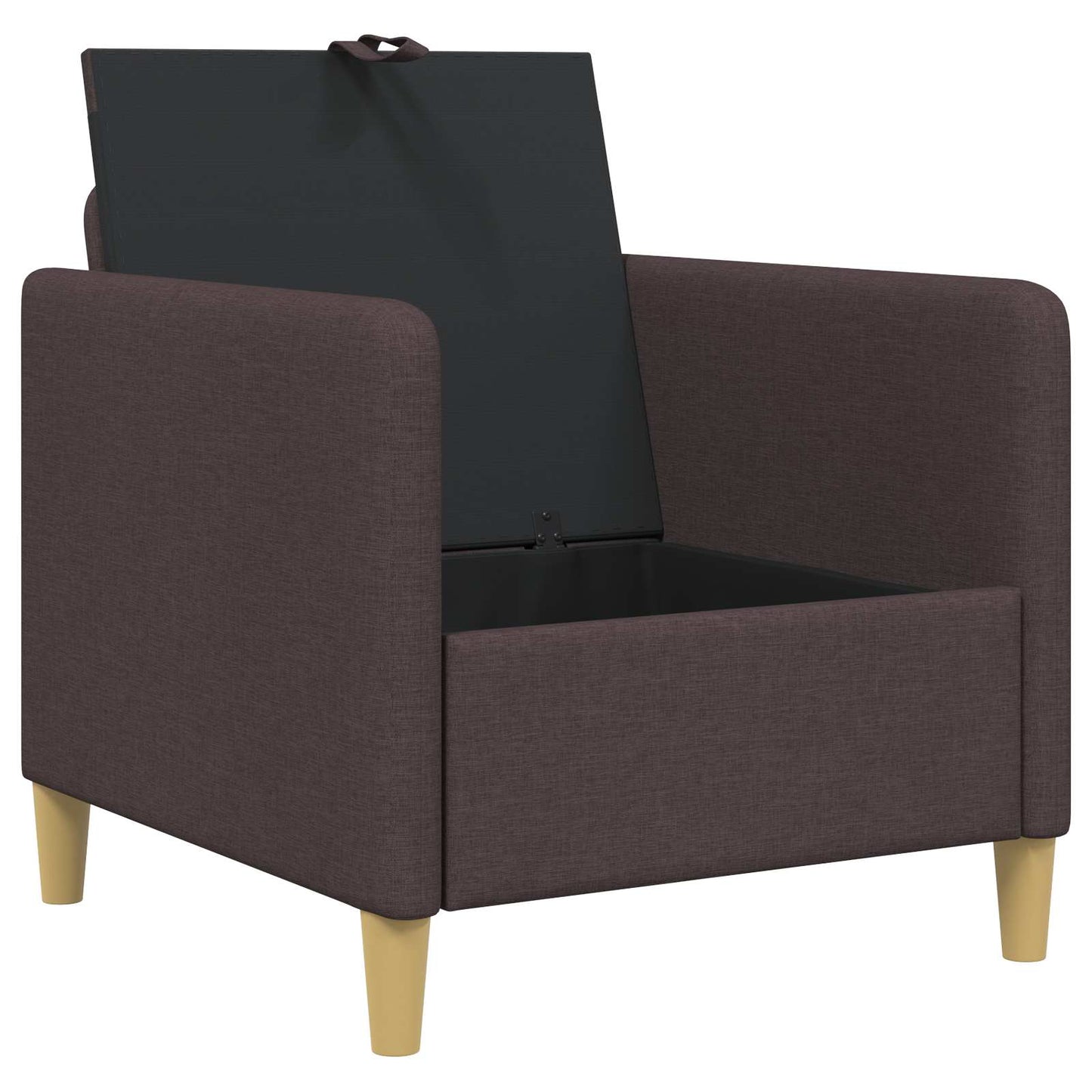 Bank met opslag Donkerbruin 72 x 78 x 87 cm Polyester is nu te koop bij PeponiXL, paradijselijk wonen!