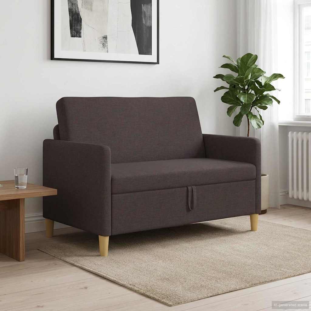Bank met opslag Donkerbruin 122 x 78 x 87 cm Polyester