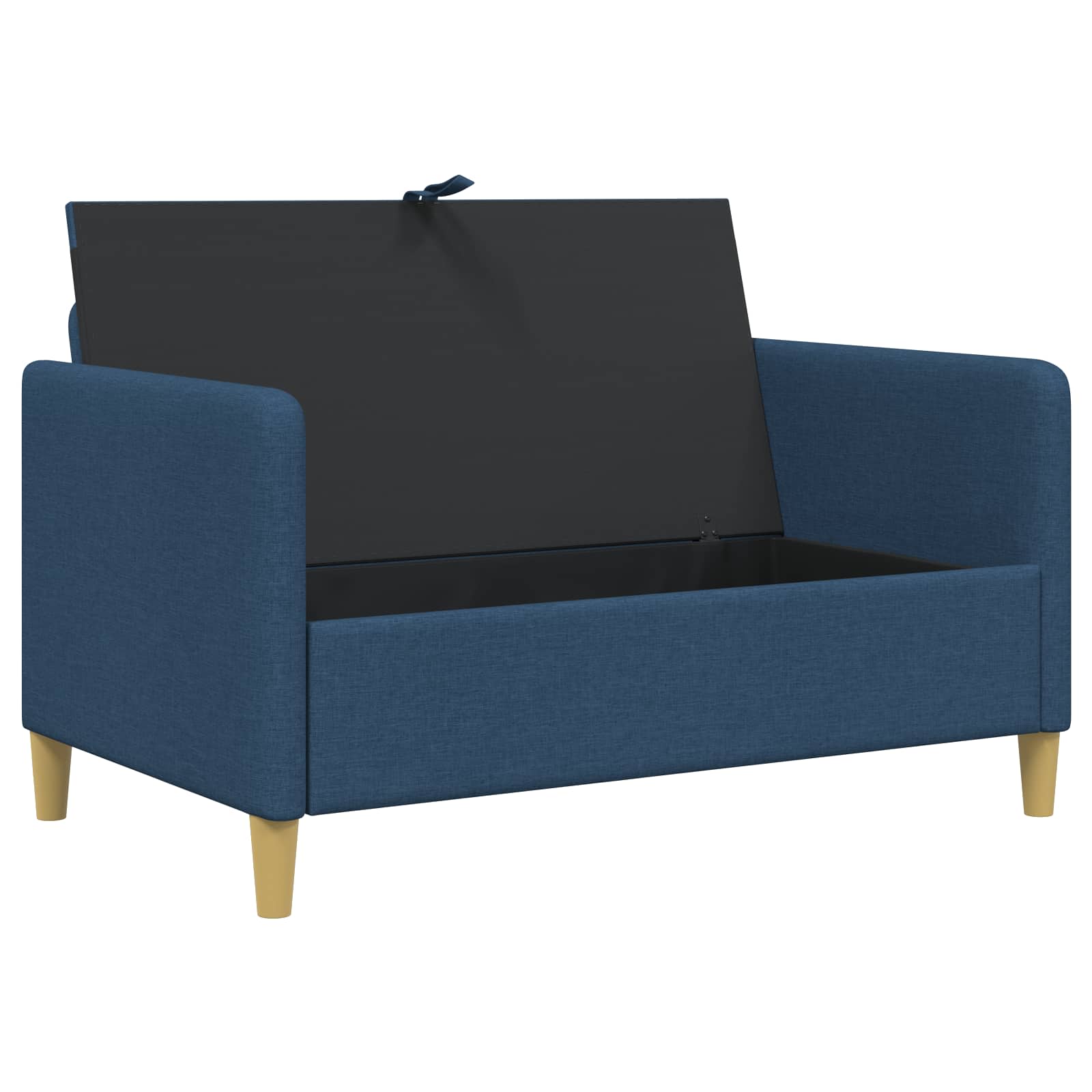 Bank met opslag Blauw 122 x 78 x 87 cm Polyester is nu te koop bij PeponiXL, paradijselijk wonen!