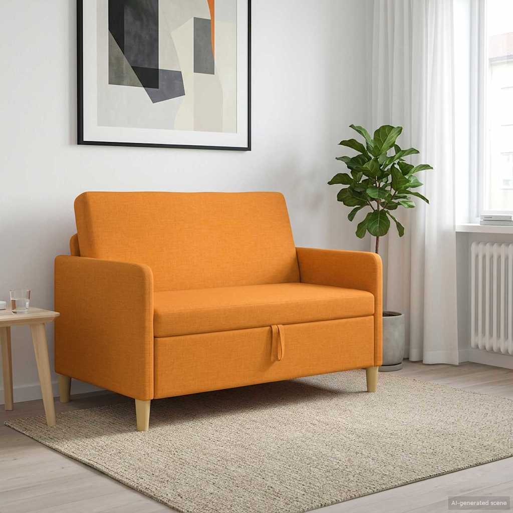 Bank met opslag Donkergeel 122 x 78 x 87 cm Polyester is nu te koop bij PeponiXL, paradijselijk wonen!
