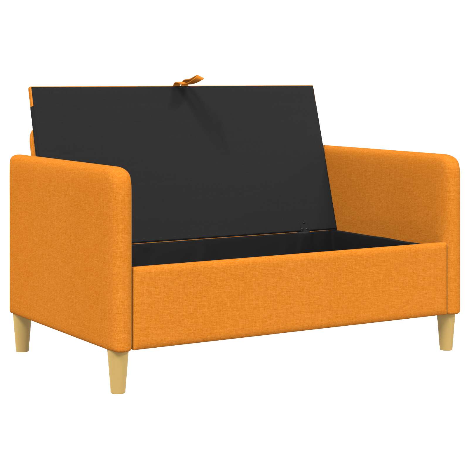 Bank met opslag Donkergeel 122 x 78 x 87 cm Polyester is nu te koop bij PeponiXL, paradijselijk wonen!