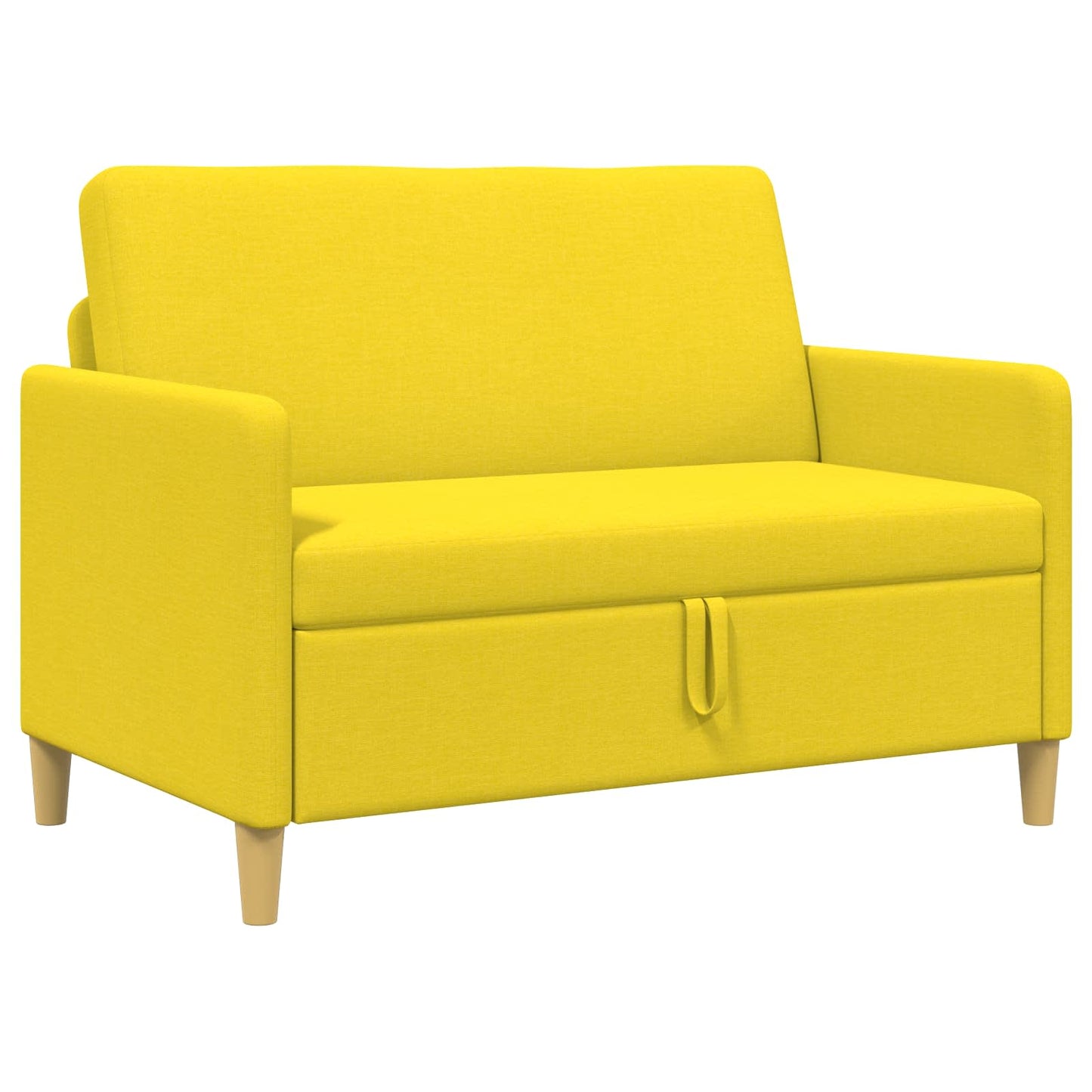 Bank met opslag Lichtgeel 122 x 78 x 87 cm Polyester is nu te koop bij PeponiXL, paradijselijk wonen!