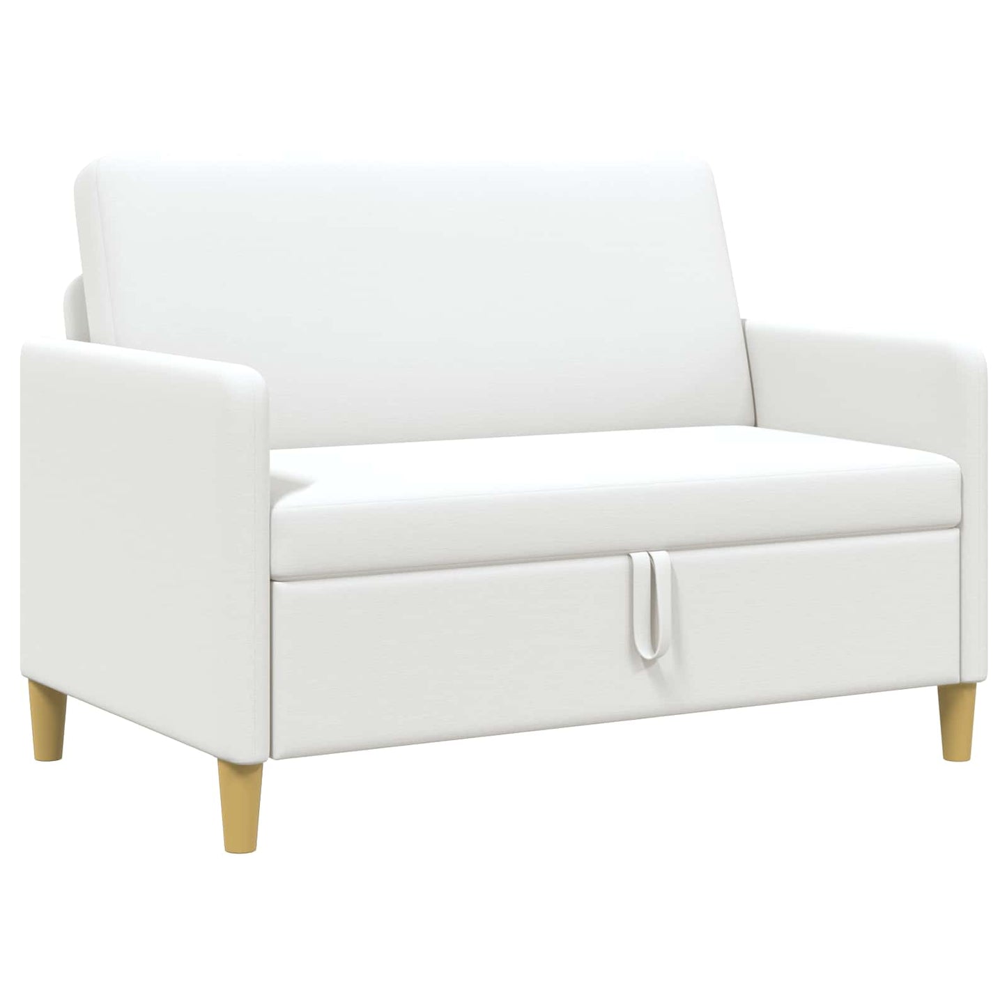 Bank met opslag Wit 122 x 78 x 87 cm Polyester is nu te koop bij PeponiXL, paradijselijk wonen!