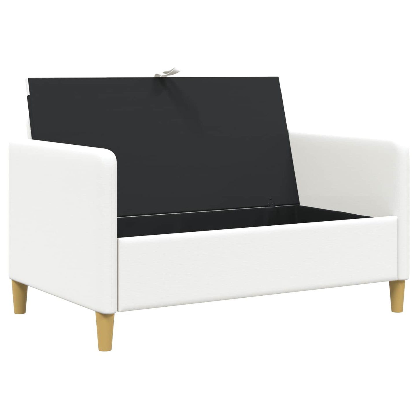 Bank met opslag Wit 122 x 78 x 87 cm Polyester is nu te koop bij PeponiXL, paradijselijk wonen!