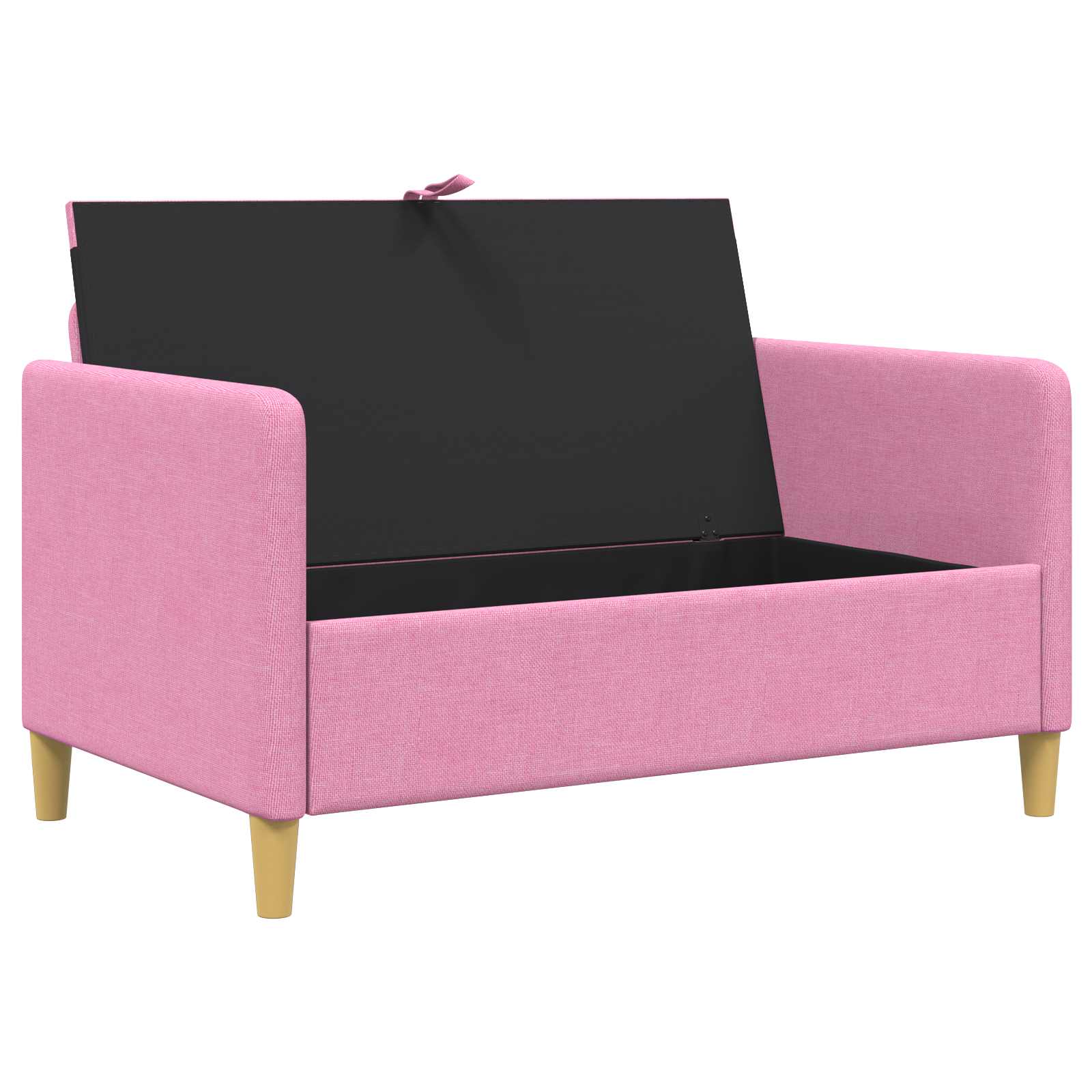 Bank met opslag Roze 122 x 78 x 87 cm Polyester is nu te koop bij PeponiXL, paradijselijk wonen!