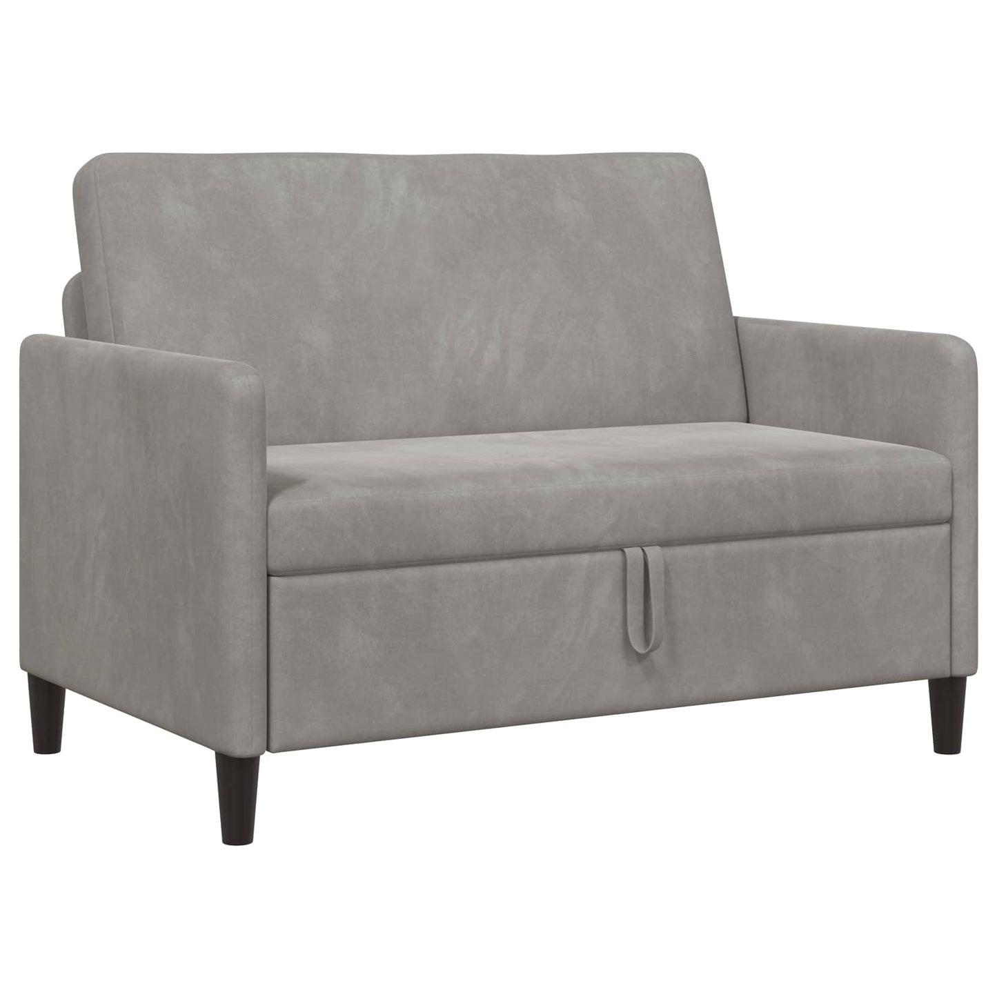 Bank met opslag Lichtgrijs 122 x 78 x 87 cm Polyester is nu te koop bij PeponiXL, paradijselijk wonen!