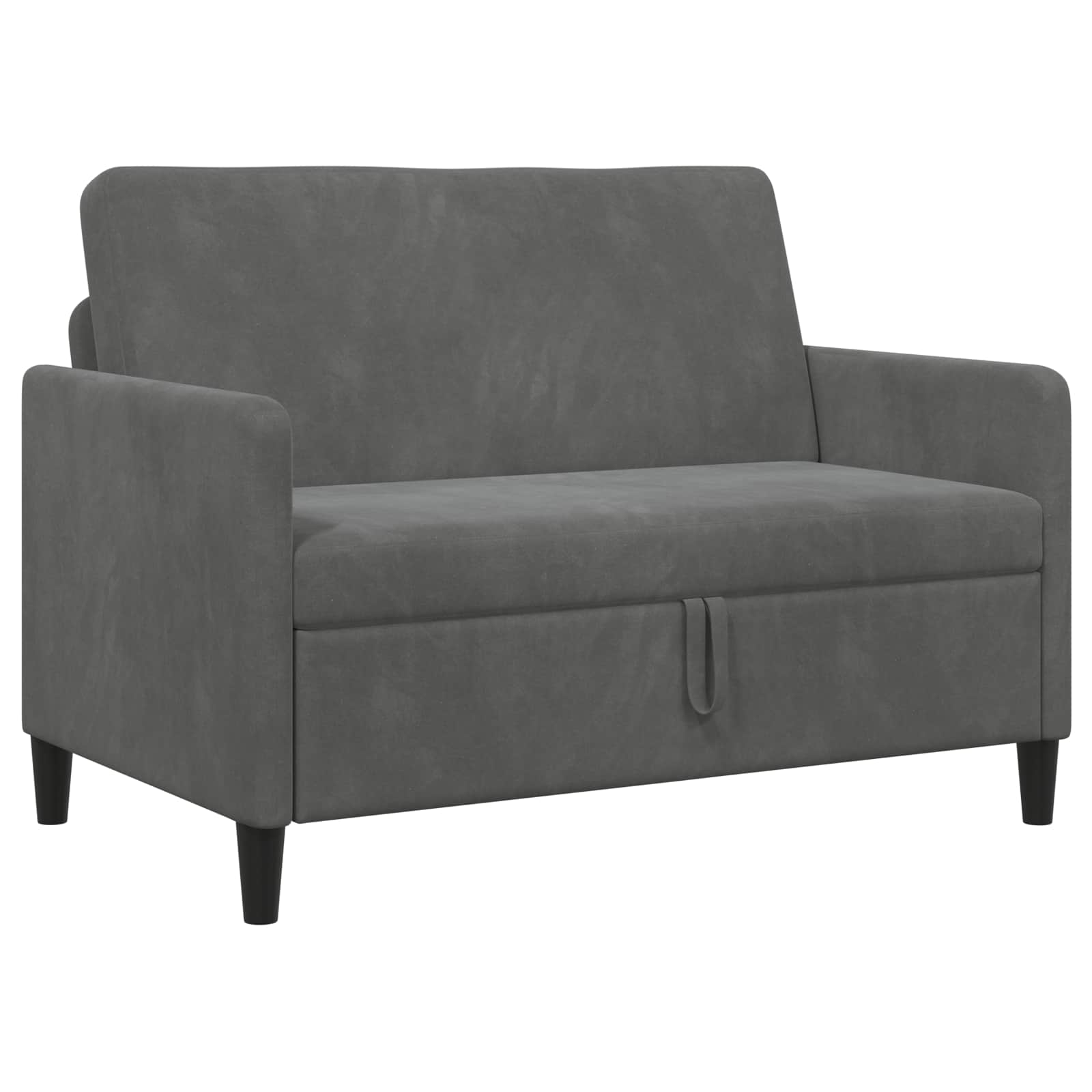 Bank met opslag Donkergrijs 122 x 78 x 87 cm Polyester is nu te koop bij PeponiXL, paradijselijk wonen!
