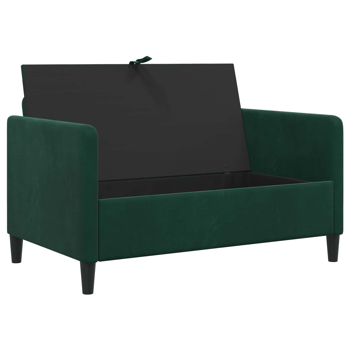 Bank met opslag Donkergroen 122 x 78 x 87 cm Polyester is nu te koop bij PeponiXL, paradijselijk wonen!