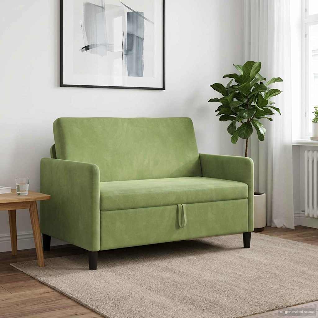 Bank met opslag Lichtgroen 122 x 78 x 87 cm Polyester is nu te koop bij PeponiXL, paradijselijk wonen!
