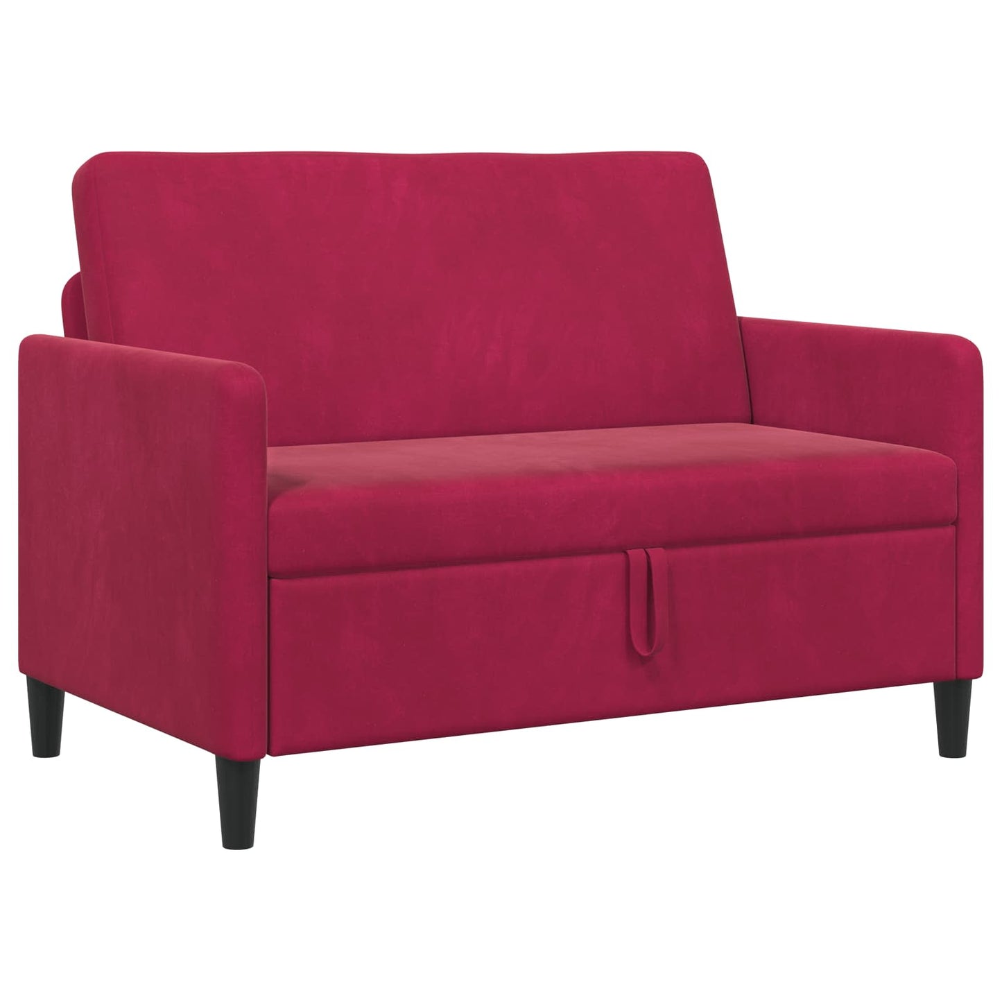 Bank met opslag Wijnrood 122 x 78 x 87 cm Polyester is nu te koop bij PeponiXL, paradijselijk wonen!