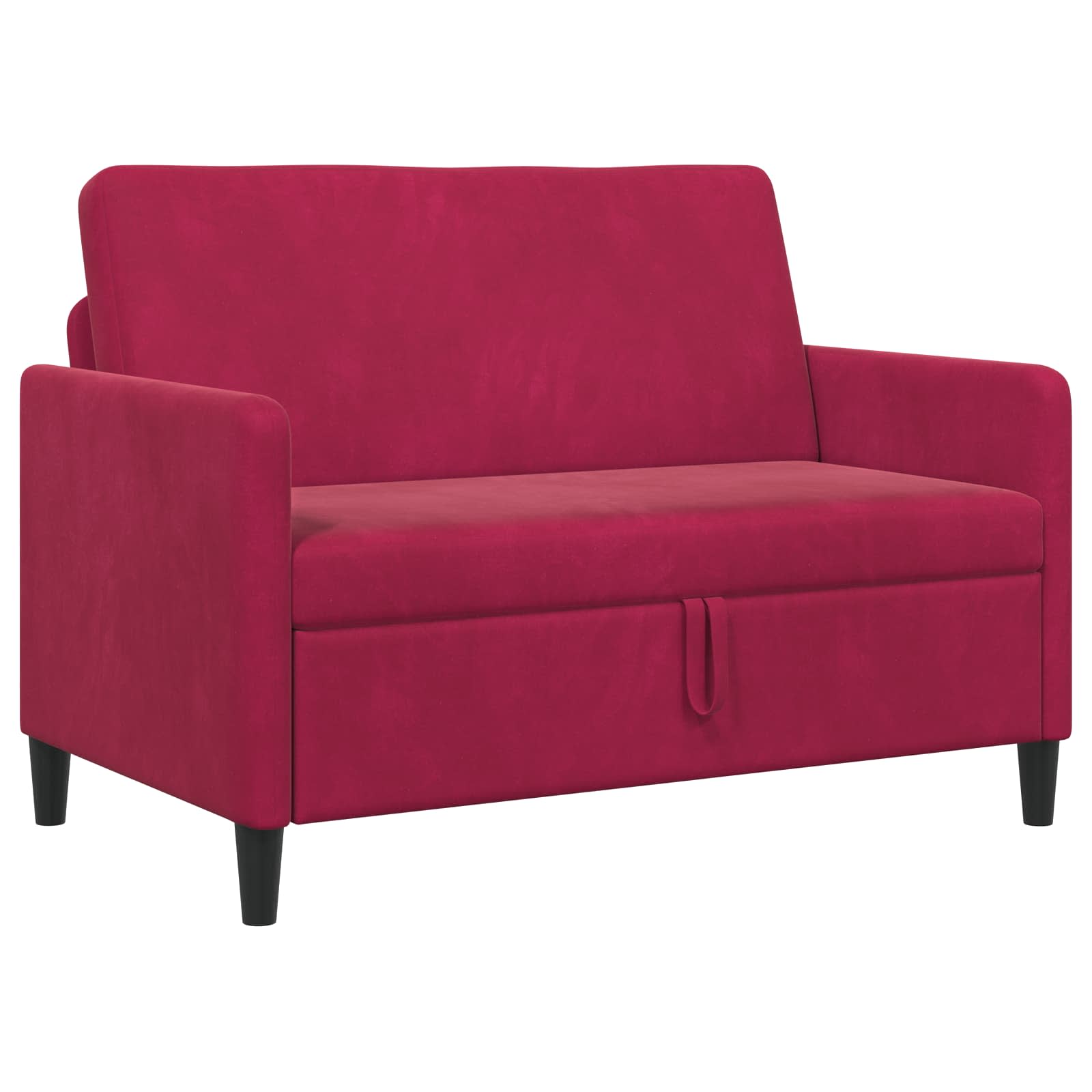 Bank met opslag Wijnrood 122 x 78 x 87 cm Polyester is nu te koop bij PeponiXL, paradijselijk wonen!