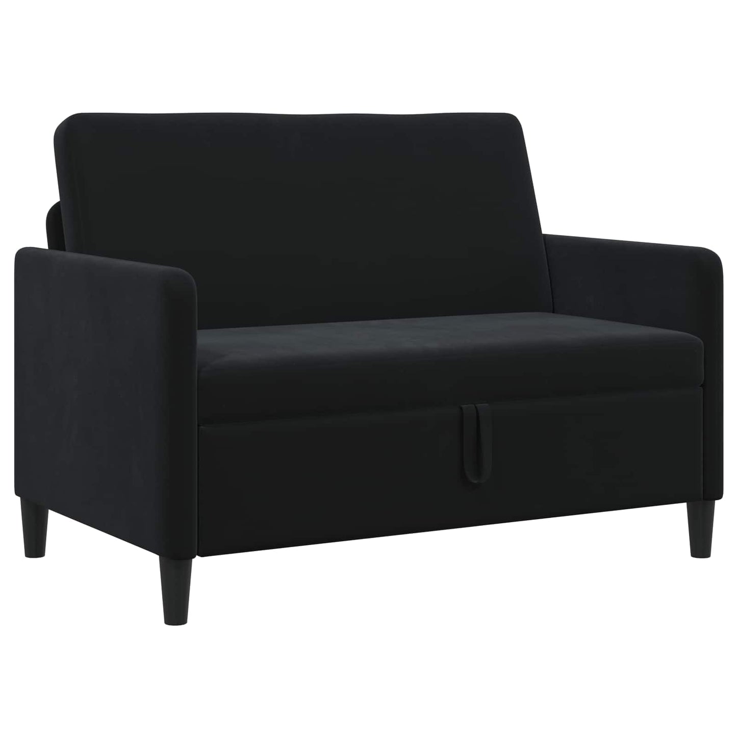 Bank met opslag Zwart 122 x 78 x 87 cm Polyester is nu te koop bij PeponiXL, paradijselijk wonen!