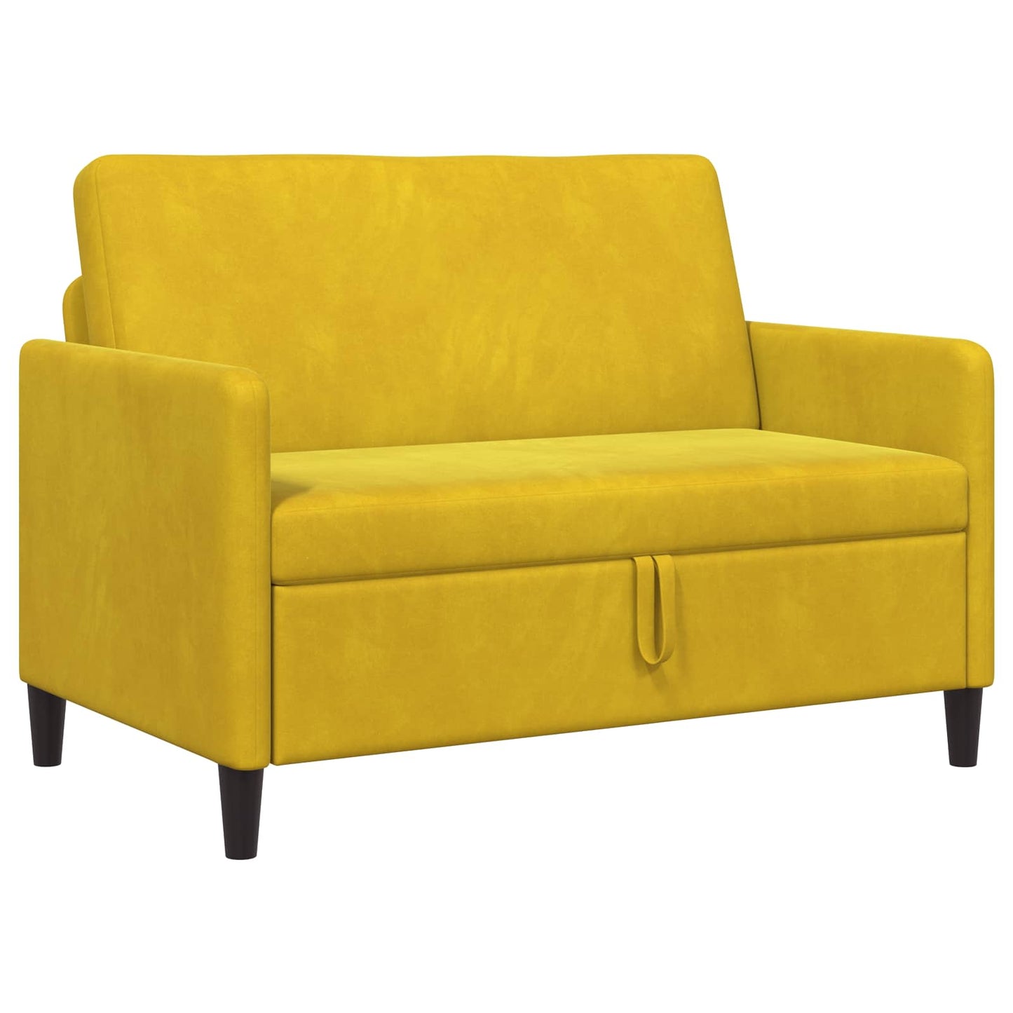 Bank met opslag Geel 122 x 78 x 87 cm Polyester is nu te koop bij PeponiXL, paradijselijk wonen!
