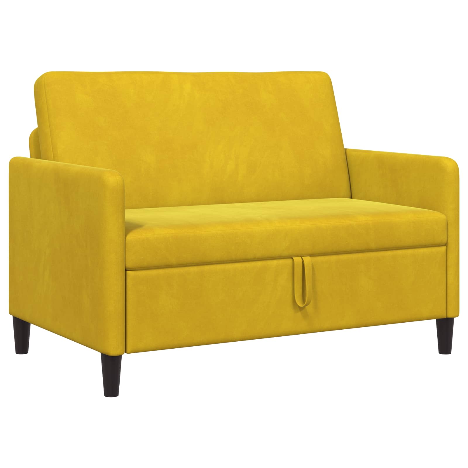 Bank met opslag Geel 122 x 78 x 87 cm Polyester is nu te koop bij PeponiXL, paradijselijk wonen!