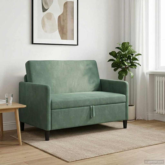 Bank met opslag Zeegroen 122 x 78 x 87 cm Polyester is nu te koop bij PeponiXL, paradijselijk wonen!