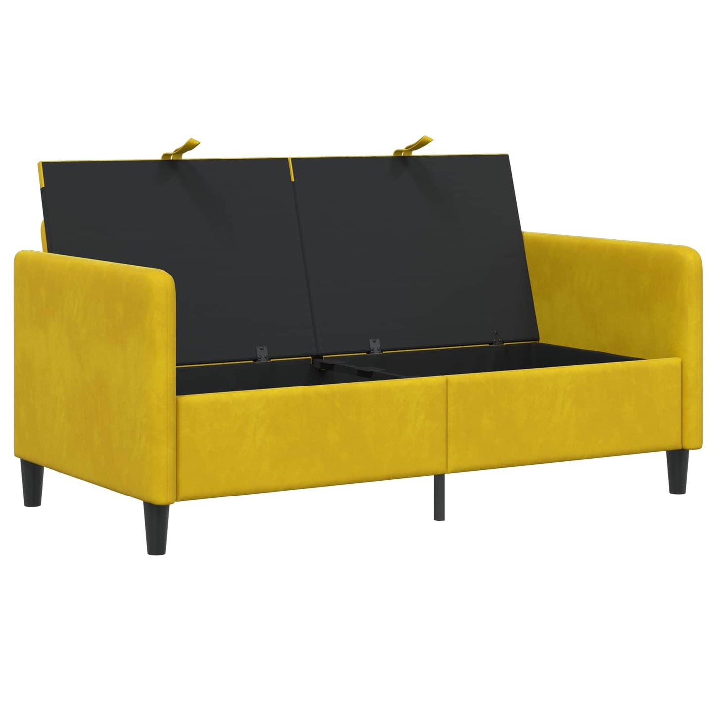 Bank met opslag Geel 152 x 78 x 87 cm Polyester is nu te koop bij PeponiXL, paradijselijk wonen!