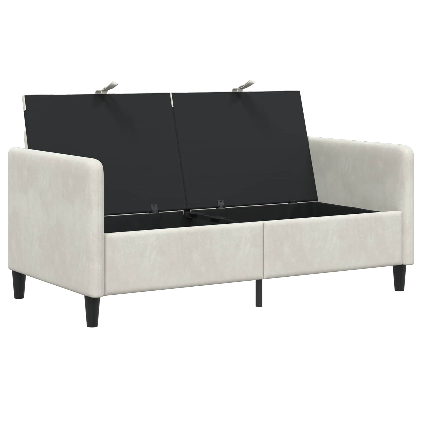 Bank met opslag Crèmekleurig 152 x 78 x 87 cm Polyester is nu te koop bij PeponiXL, paradijselijk wonen!