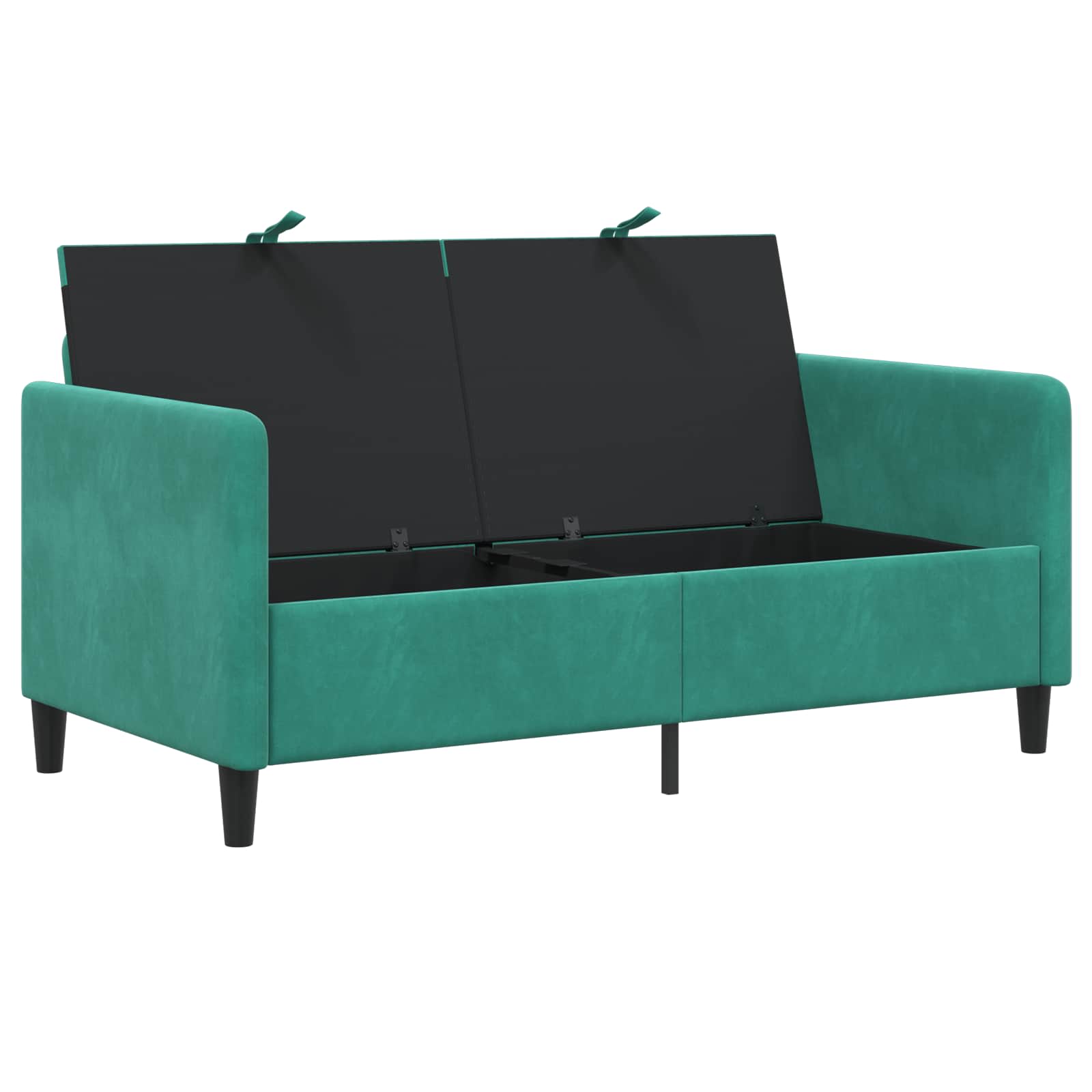 Bank met opslag Turquoise 152 x 78 x 87 cm Polyester is nu te koop bij PeponiXL, paradijselijk wonen!