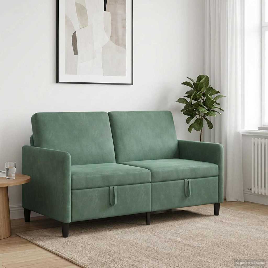 Bank met opslag Zeegroen 152 x 78 x 87 cm Polyester is nu te koop bij PeponiXL, paradijselijk wonen!