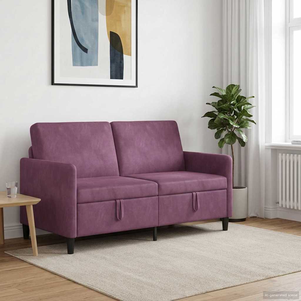 Bank met opslag Paars 152 x 78 x 87 cm Polyester is nu te koop bij PeponiXL, paradijselijk wonen!