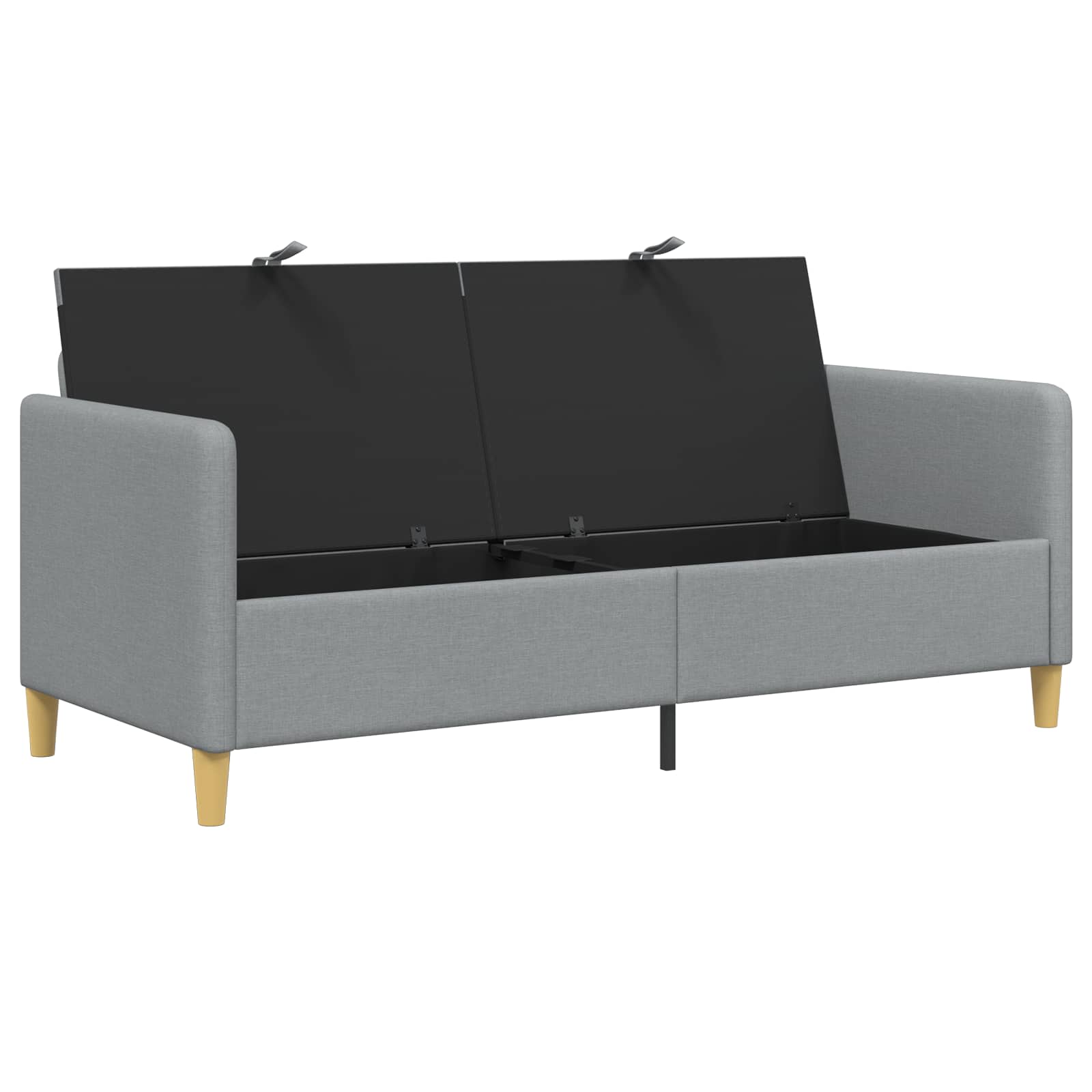 Bank met opslag Lichtgrijs 172 x 78 x 87 cm Polyester is nu te koop bij PeponiXL, paradijselijk wonen!