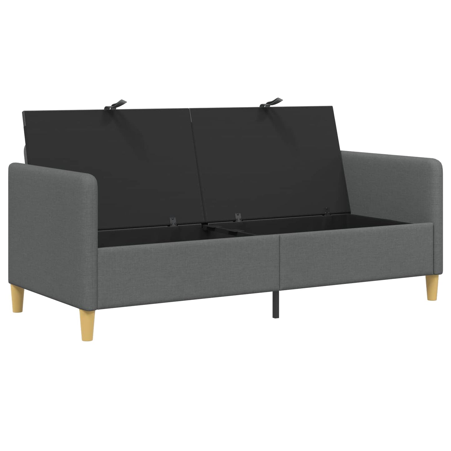 Bank met opslag Donkergrijs 172 x 78 x 87 cm Polyester is nu te koop bij PeponiXL, paradijselijk wonen!