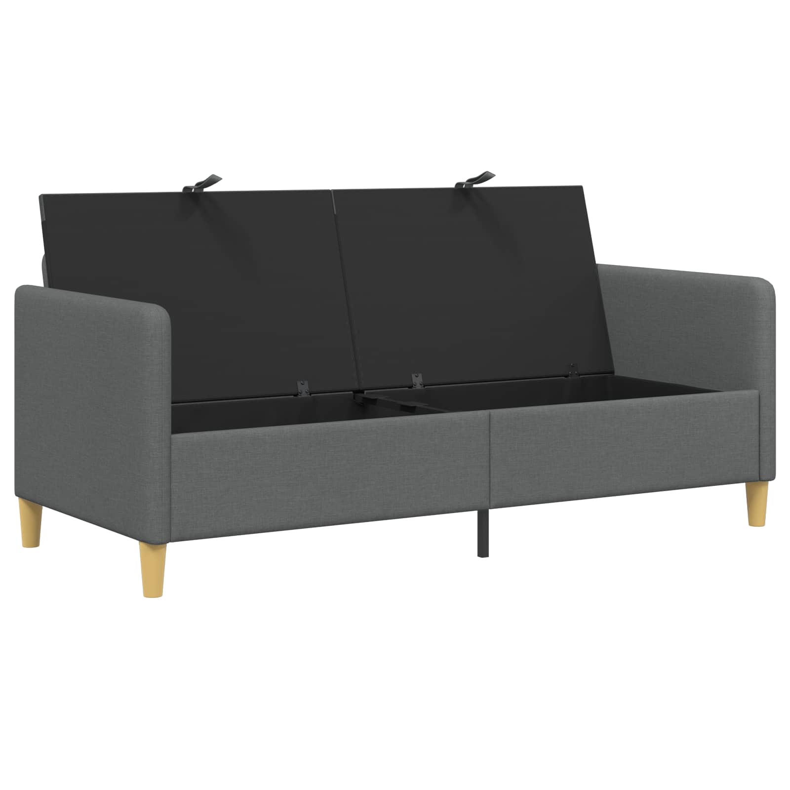 Bank met opslag Donkergrijs 172 x 78 x 87 cm Polyester is nu te koop bij PeponiXL, paradijselijk wonen!