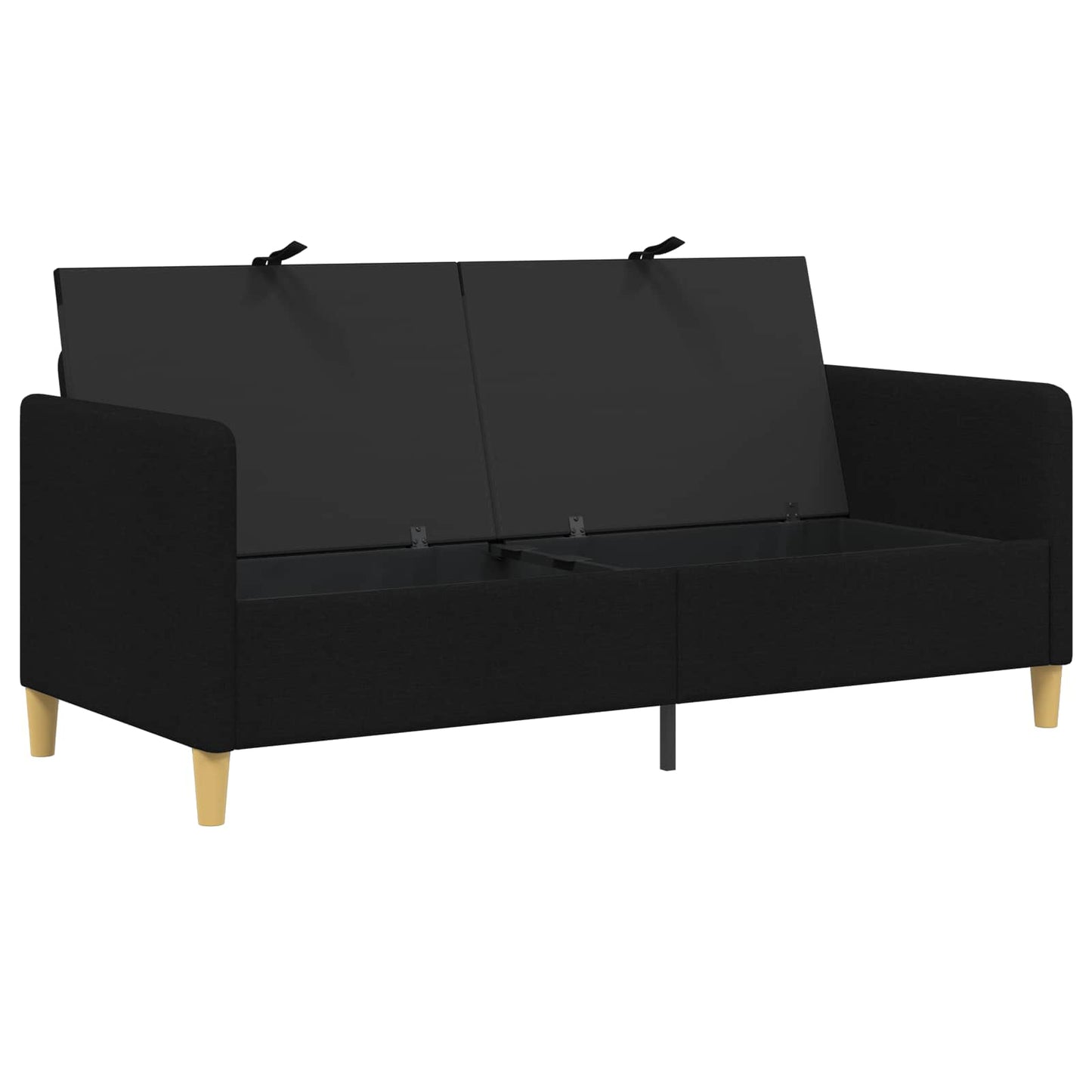 Bank met opslag Zwart 172 x 78 x 87 cm Polyester is nu te koop bij PeponiXL, paradijselijk wonen!