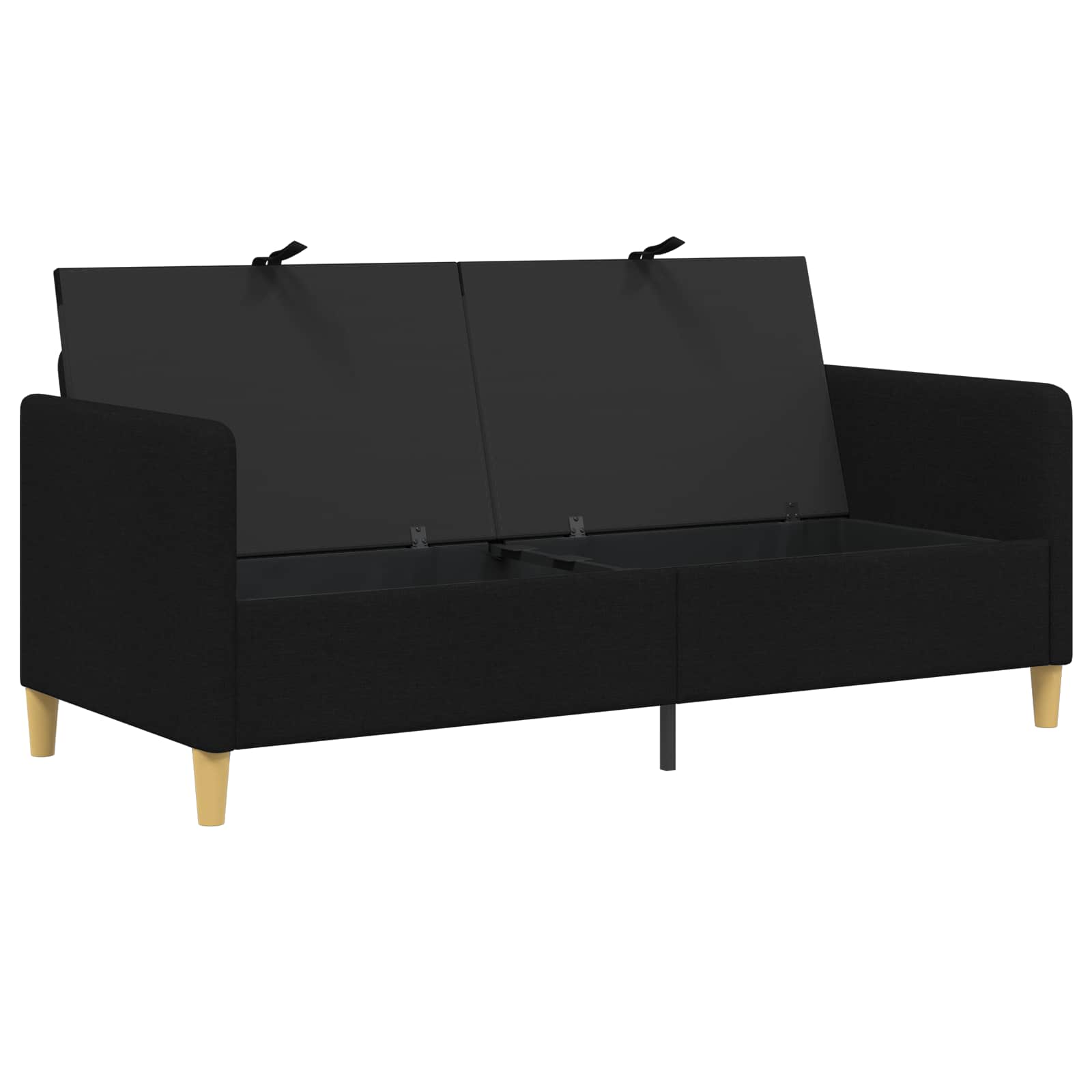 Bank met opslag Zwart 172 x 78 x 87 cm Polyester is nu te koop bij PeponiXL, paradijselijk wonen!