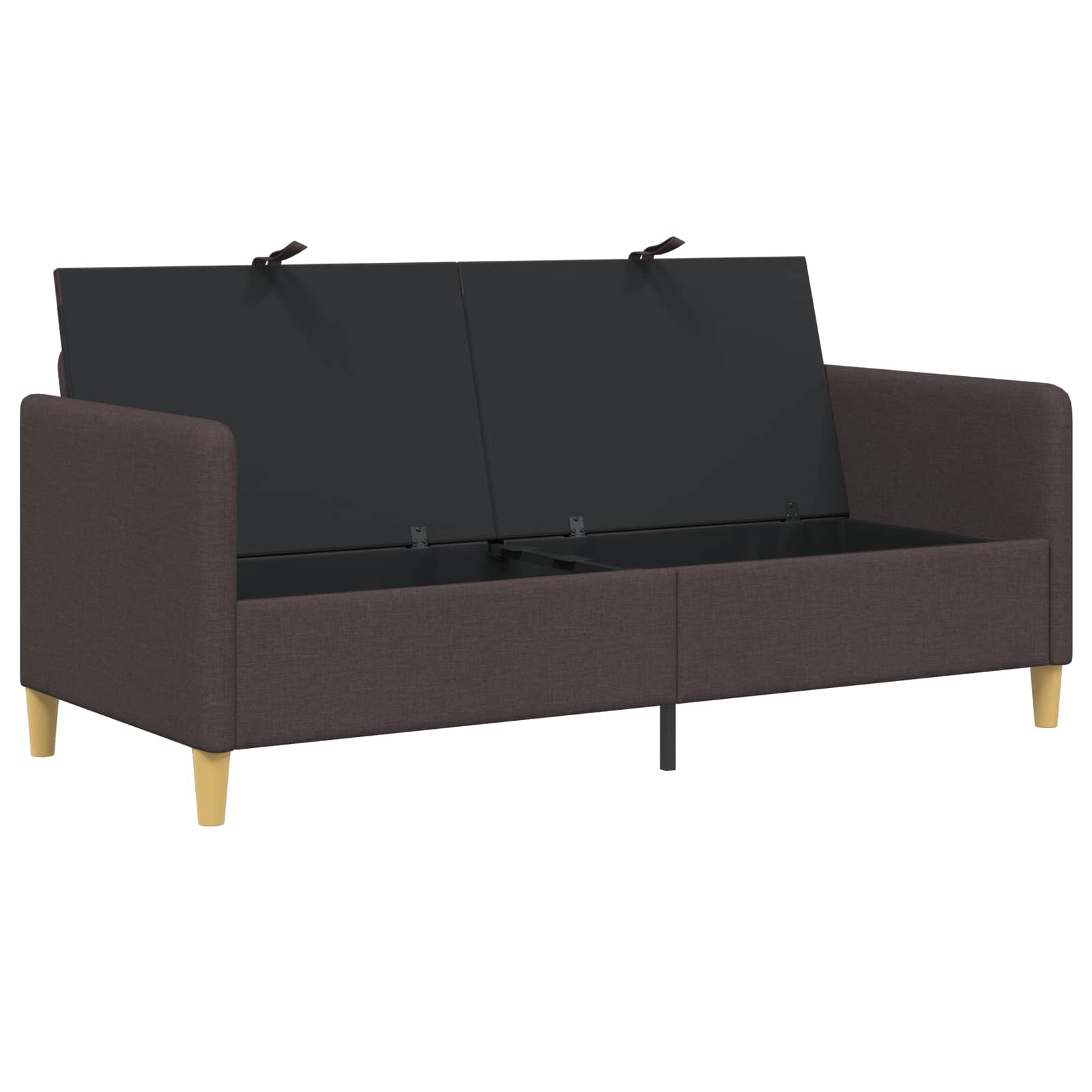 Bank met opslag Donkerbruin 172 x 78 x 87 cm Polyester is nu te koop bij PeponiXL, paradijselijk wonen!