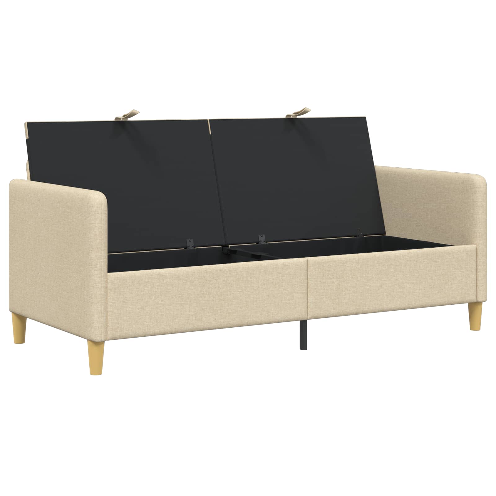 Bank met opslag Crèmekleurig 172 x 78 x 87 cm Polyester is nu te koop bij PeponiXL, paradijselijk wonen!